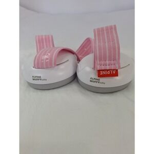 Alpine Muffy Baby Ear Protection Pink Striped Adjustable Infant Earmuffs